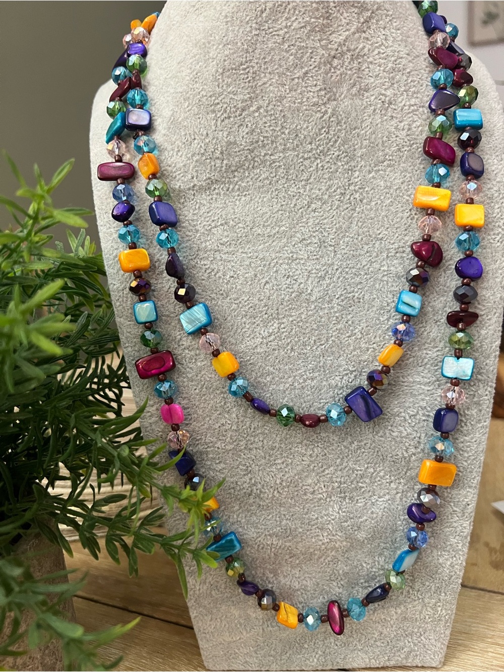 Multicolor Beaded Layered Necklace - Women Jewelry